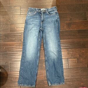 Zara Women's Straight Leg Blue Jeans